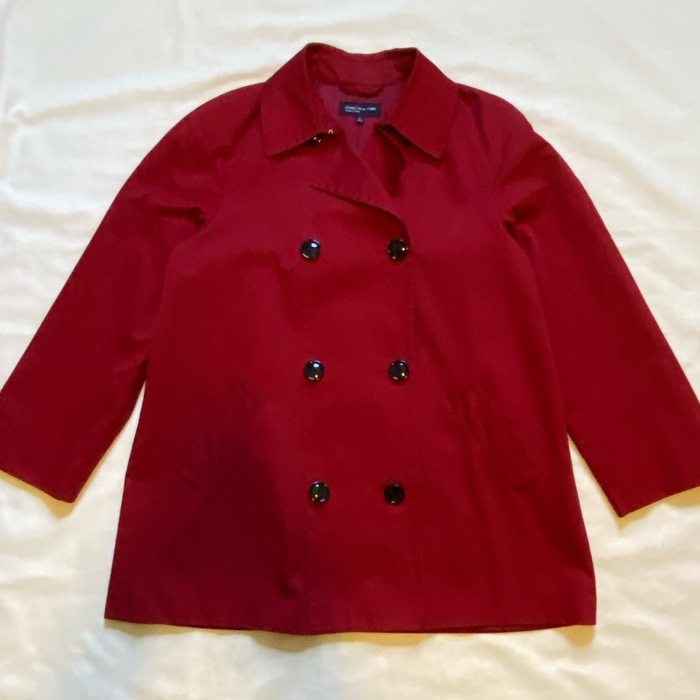 JONES OF NEW YORK SIGNATURE DOUBLE BREASTED JACKET   SIZE MEDIUM   EUC